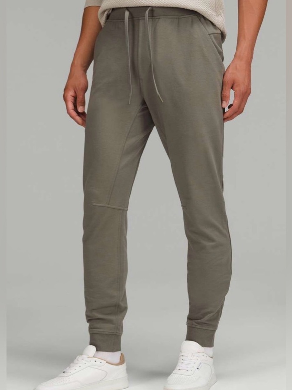 Lululemon Mens City Sweat Jogger Shorter Length in Grey Sage